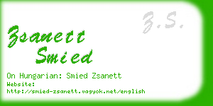 zsanett smied business card